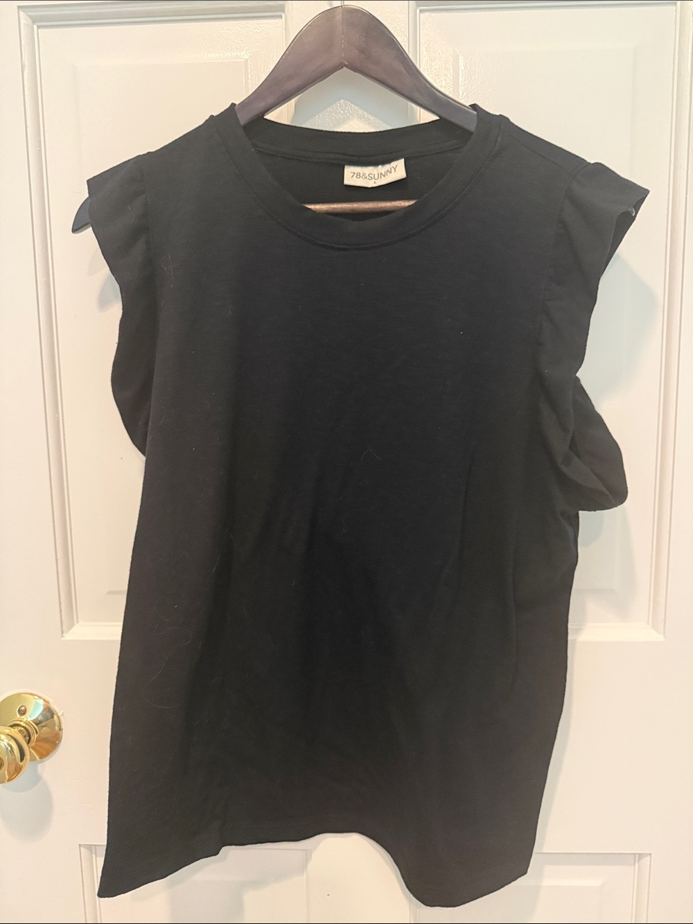 78&Sunny ruffle sleeve Crewneck